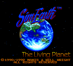 SimEarth - The Living Planet Title Screen